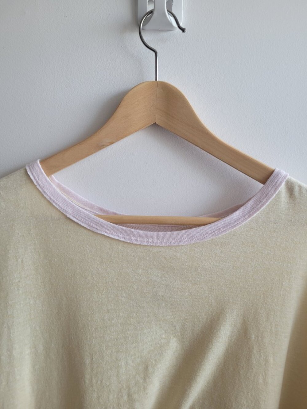 Free People "We the Free" 100% Cotton Baby Yellow 3/4 Sleeve T-Shirt-XL - Picture 2 of 7